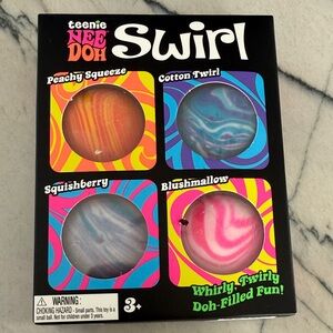 TikTok viral  NEE DOH Swirl Kids Toy Set - Peachy, Blue, Gray, Pink Swirls